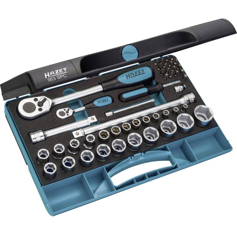 Hazet - Jeu de clés à douille métrique 1/2 (12.5 mm) 47 pièces 953SPC