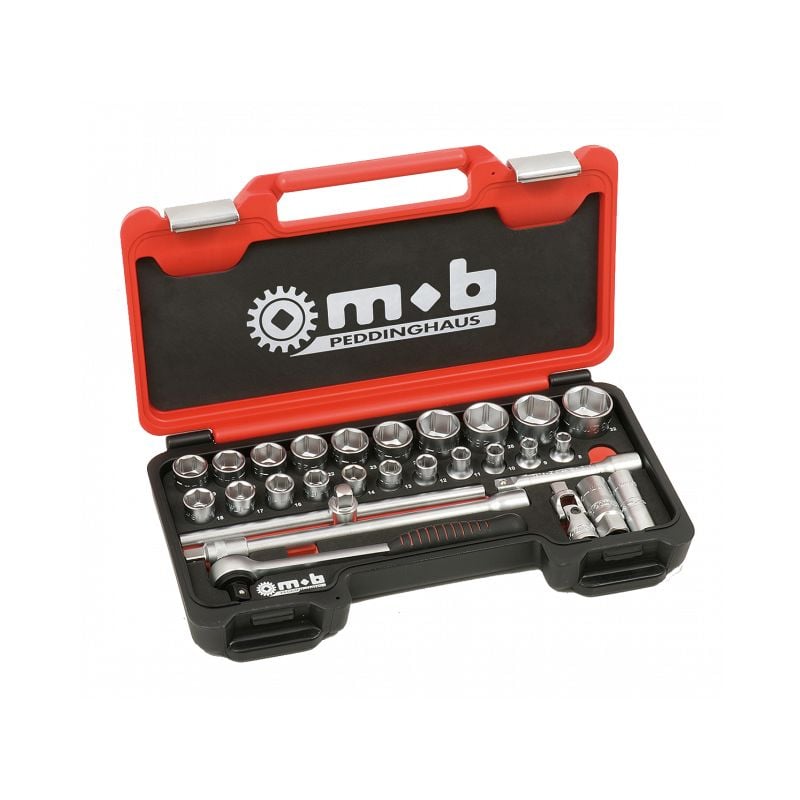 Mob Outillage - Coffret Clés à Cliquet à Douilles 28 pièces