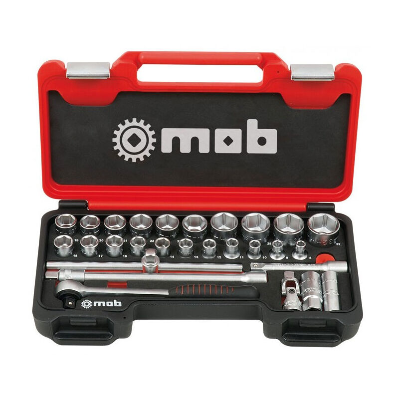 Coffret cliquet rond Fast 1/2' 28 pièces 6 pans mob