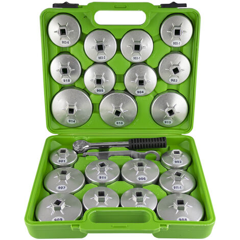 Cloches filtre à huile coffret de clés de vidange (21 cloches
