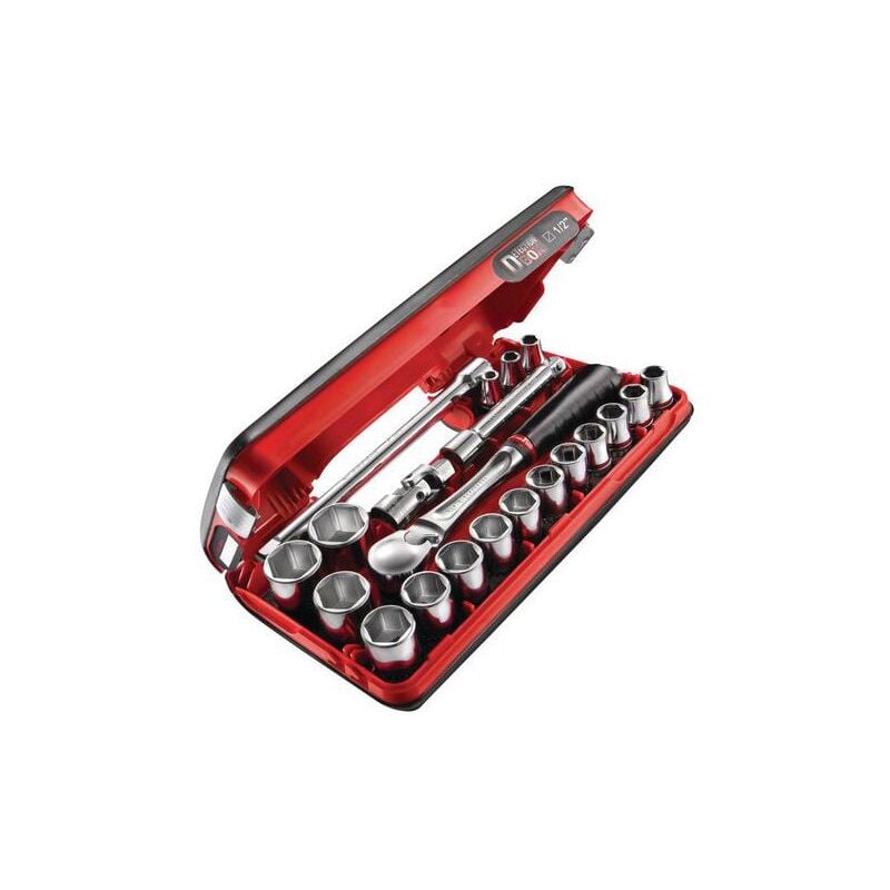 Coffret Compact 1/2'' douilles 6 pans FACOM SL.DBOX1PB