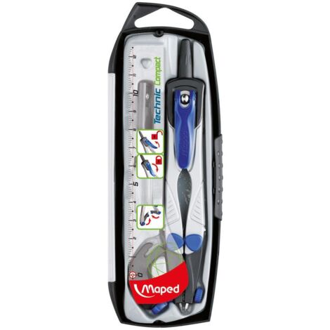 Coffret Compas - MAPED - Technic Concept - Gris - Enfant - Mixte