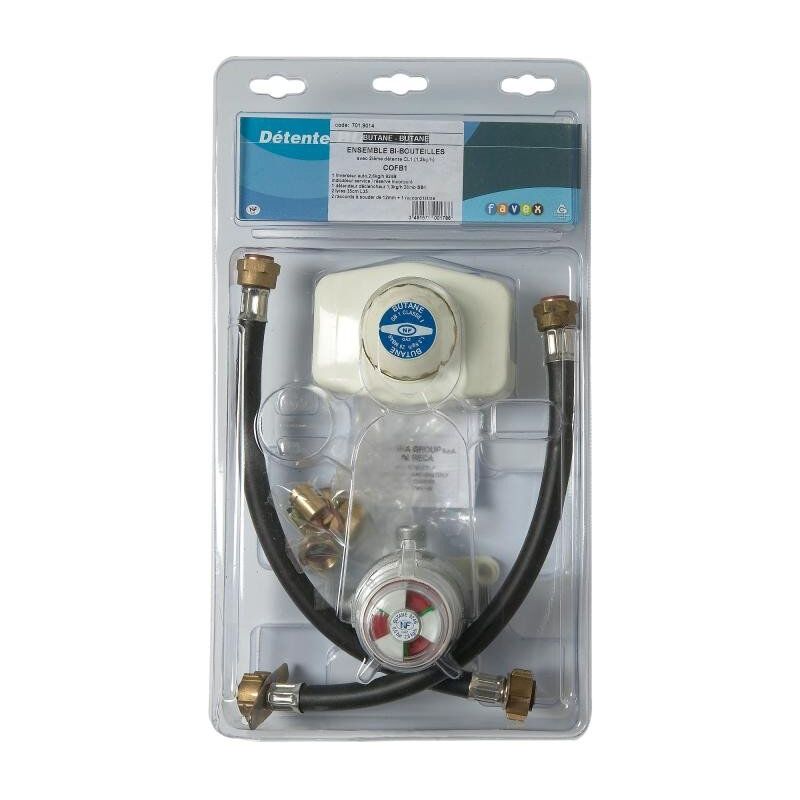 Favex - Coffret bi-bouteilles butane cofb1 detendeur sb1 + 2 lyres 70190142