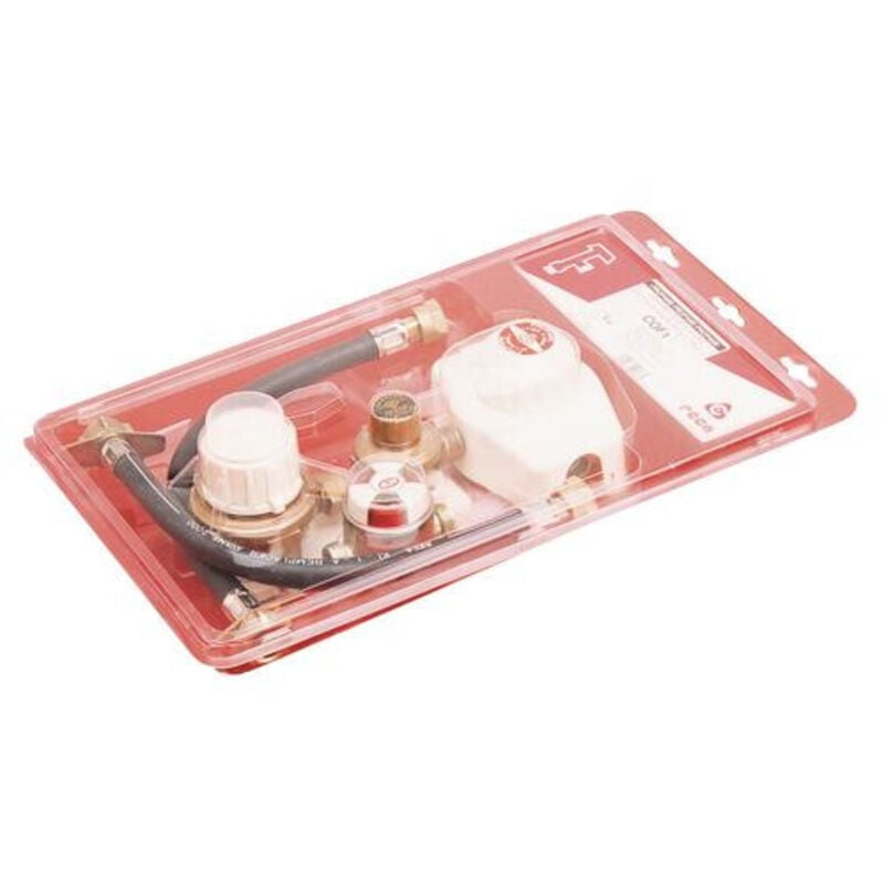 Blanc Habitat - coffret complet pour realiser une installation classique a un seul poste d'utilisation pour gaz propane