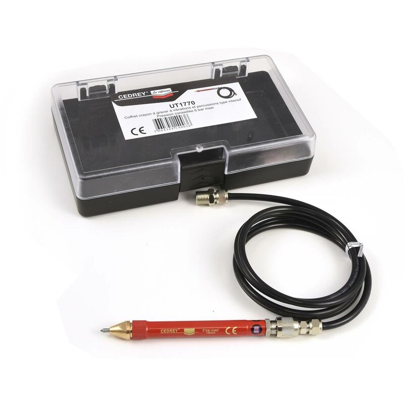 Cedrey - coffret crayon a graver a vibrations et percussions