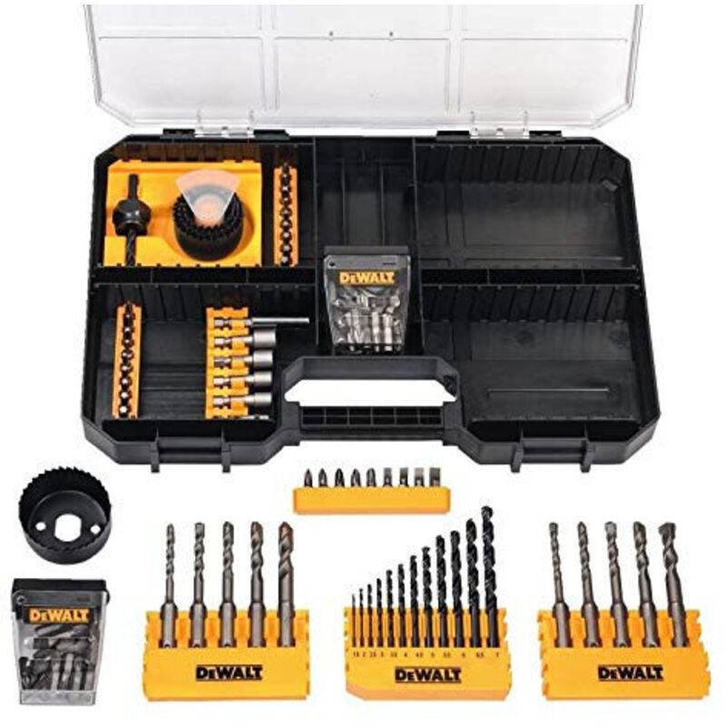 Coffret d'accessoires vissage perçage 102 pièces DT71583 QZ Dewalt