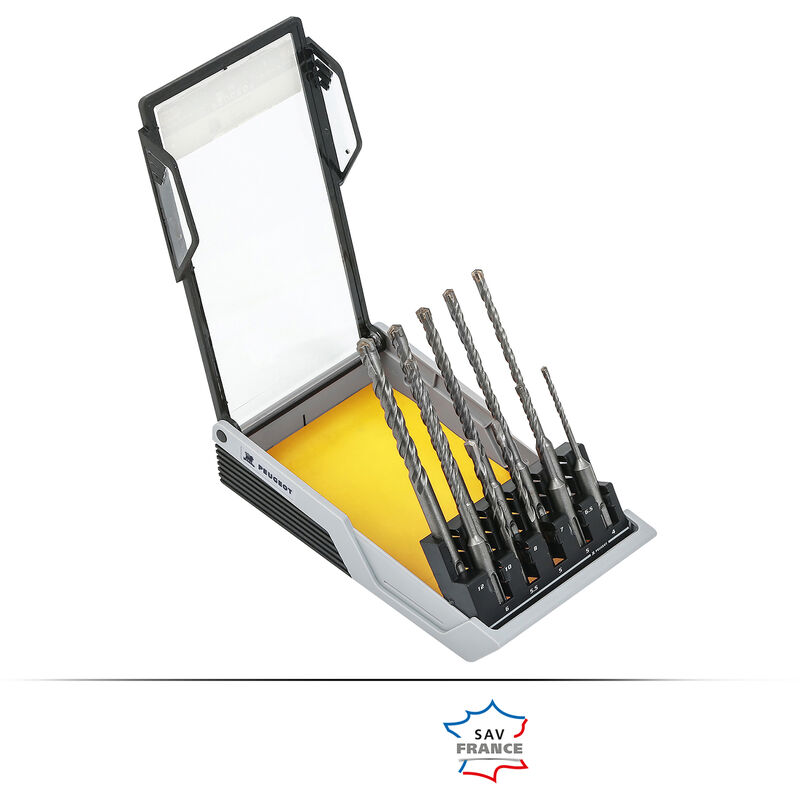 Coffret bétons sds + 10 forets 4 taillants