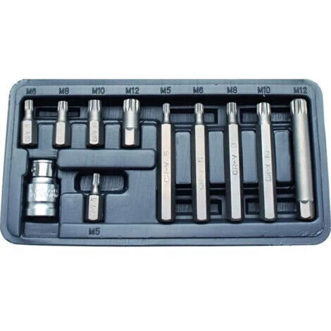 Coffret de 11 pièces embouts XZN ou Spline - M5 à M12