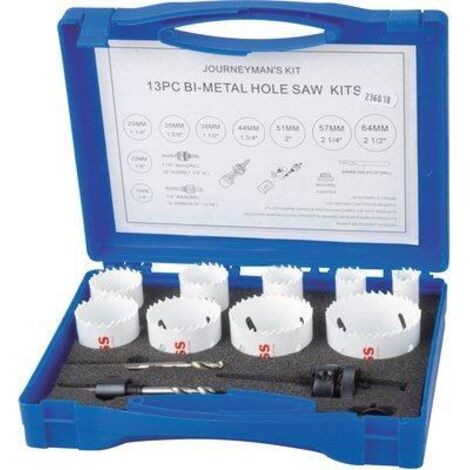Coffret de 12 scies trepan à dents Riss 3109V0 pour perçage précis