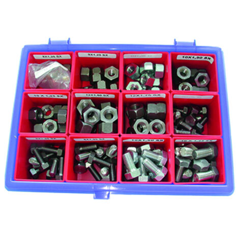 Coffret De 120 Vis Et écrous Pour Renvoi D'angle Et Flexible De Débroussailleuses. Assortiment De 12 Références (et 10 Pièces Pa