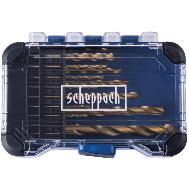 Scheppach - Coffret de 15 forets helicoidaux hss hss15