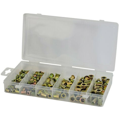 Coffret de 165 inserts filetés à sertir 208 mm