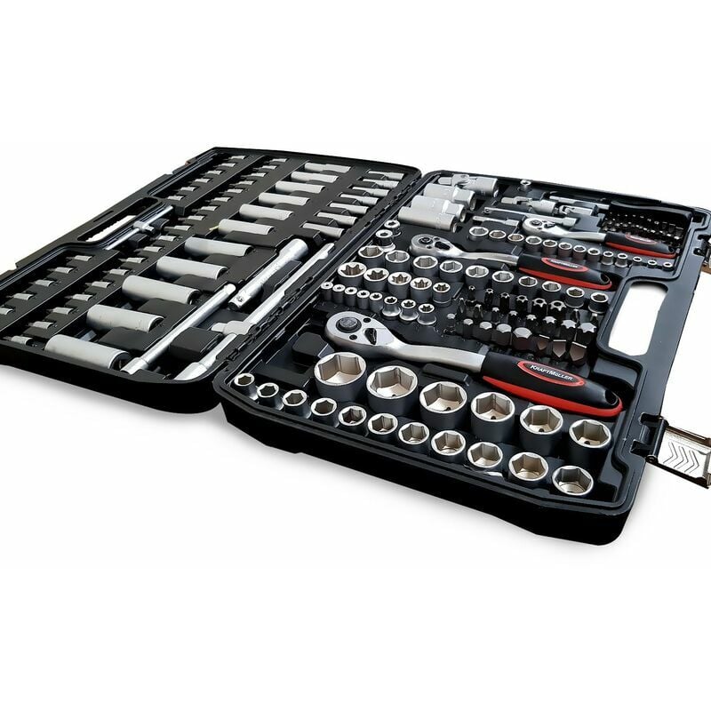 Kraft Müller 171PCS CT12171B Coffret de 171 pièces Douilles, Cliquets, haute qualité en acier Chrome