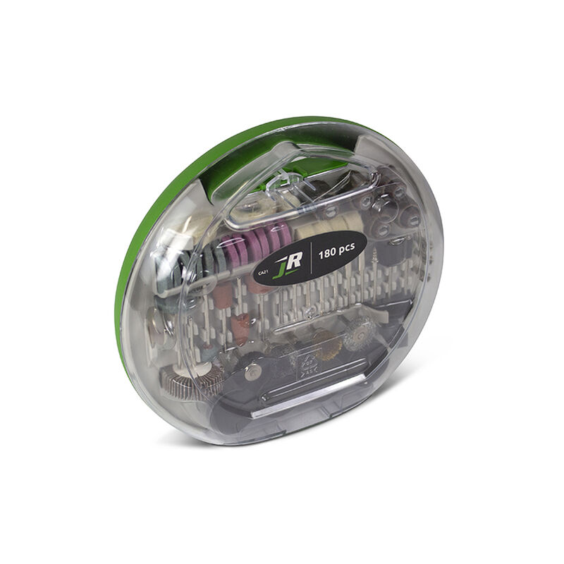 Jr Motoculture - Coffret de 180 accesoires pour mini outil type Dremel