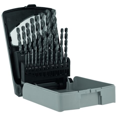 Coffret de 19 forets métaux E TBX HSSE5% cobalt revêtus blade 4 faces par 1/2 11456170015 - TIVOLY