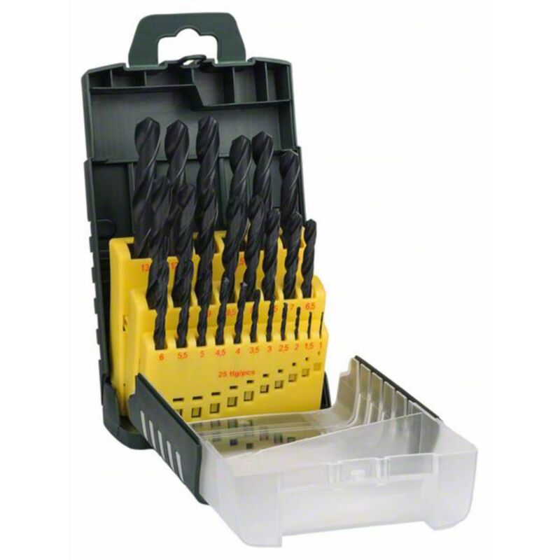 Bosch - Forets à métaux hss-r, set de 25 pièces