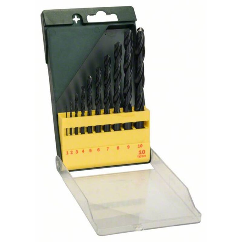 Set Forets Métal Bosch 2607019442 – 10 Pièces HSS Laminés, Précision Maximale - vue 3