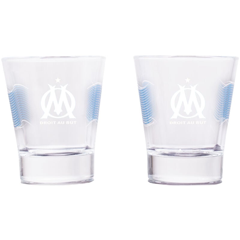 Sans Marque - Coffret de 2 verres shooters Olympique de Marseille