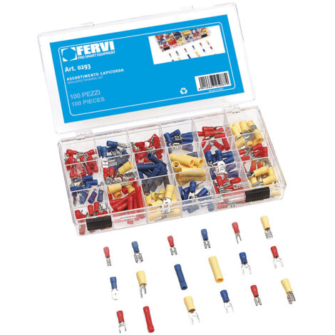 COFFRET DE 200 COSSES ÉLECTRIQUES CONNECTEUR À SERTIR 0293
