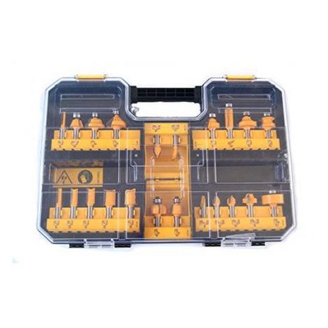 Coffret de 22 fraises HM Queue 8mm DT90017 DeWalt