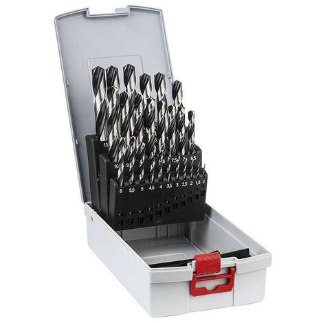 Coffret 18 forets HSS PointTeQ Ø1-10mm BOSCH - plusieurs modèles disponibles