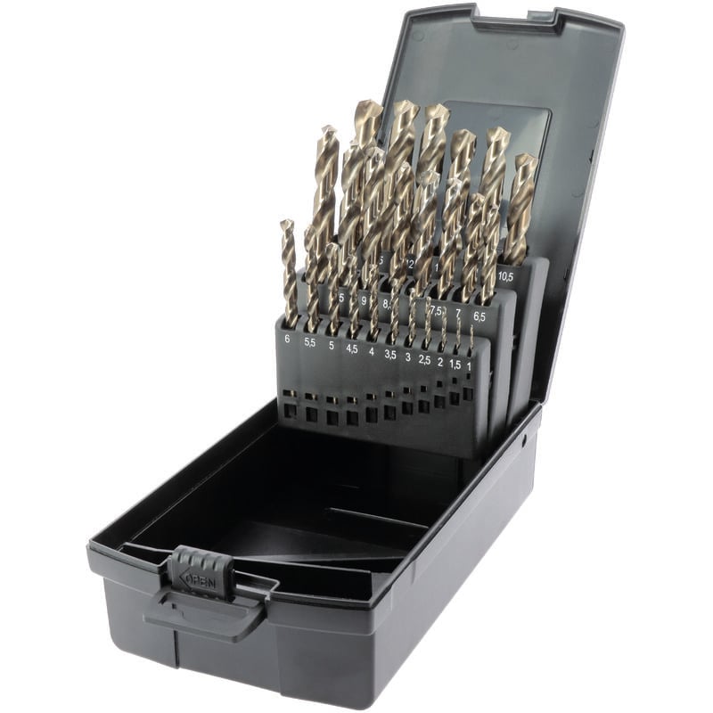 Bizline - coffret de 25 forets métaux - hss 5 % cobalt - 1 à 13 mm 700754