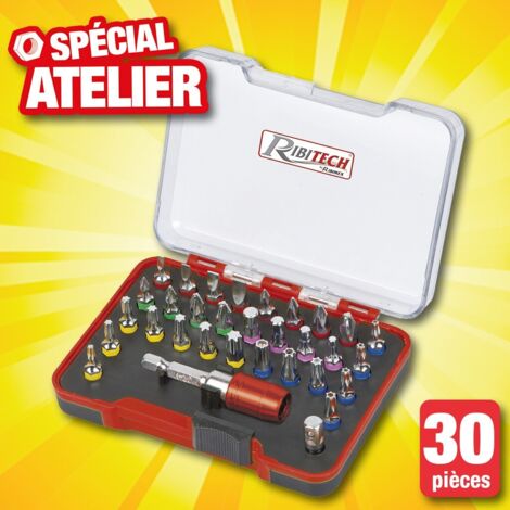 Coffret de 32 embouts porte embout magnétique 60 mm