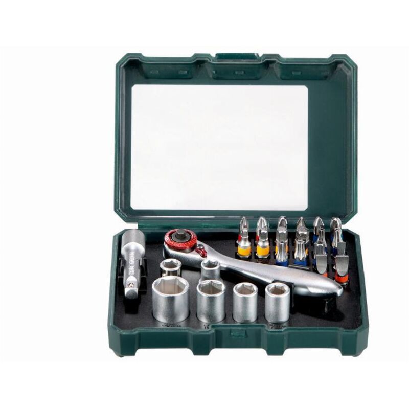 Coffret à visser et clé Metabo 626701000 Embouts de vissage Clé à douille 26 pièces - vue 2