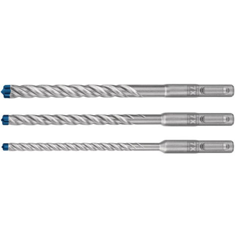 Coffret de 3x forets pour perforateur Expert SDS plus-7X (pour Béton armé, Ø 6-10 mm, Accessoire Marteau burineur)