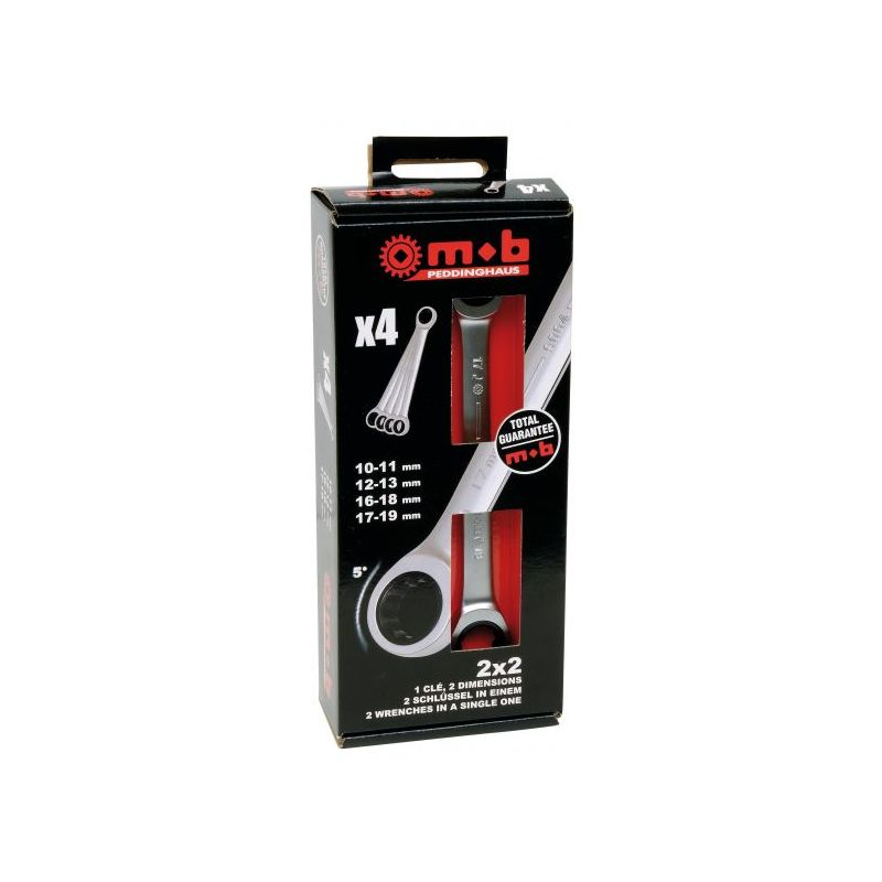 Coffret de 4 clés 2X2 extra plates mob