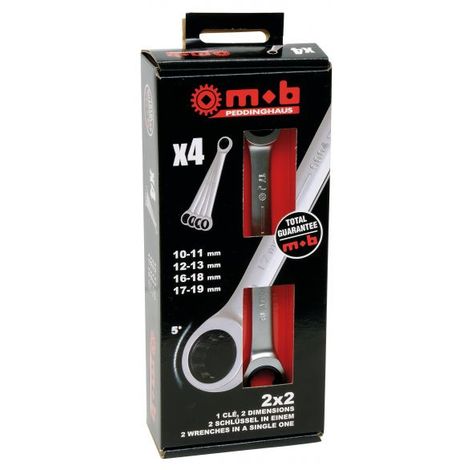 Coffret de 4 clés 2X2 extra plates MOB