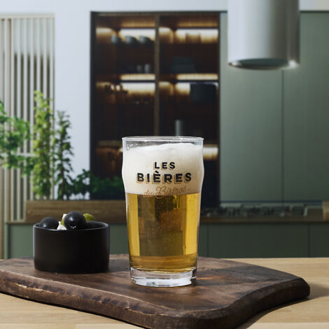 Coffret de 4 verres à bière transparents – Dégustation optimale pour bières blanches, blondes, ambrées, IPA – Coffret cadeau pratique – Cook Concept