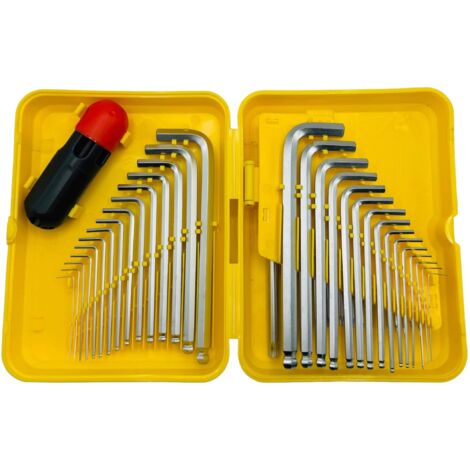 Coffret de 46 Clés Allen et Torx en Chrome Vanadium Qualité Professionnelle + Rallonge Universelle