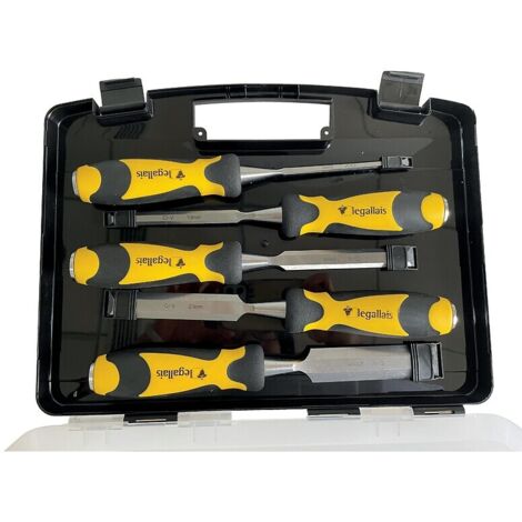 Coffret de 5 ciseaux à bois COSTANS II 6-10-15-20-25 mm - LEMAN