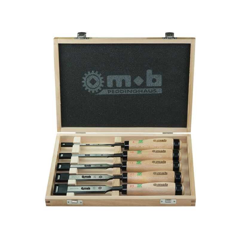 Mob Outillage - Coffret de 5 ciseaux de sculpteur bois 6 à 25mm mob