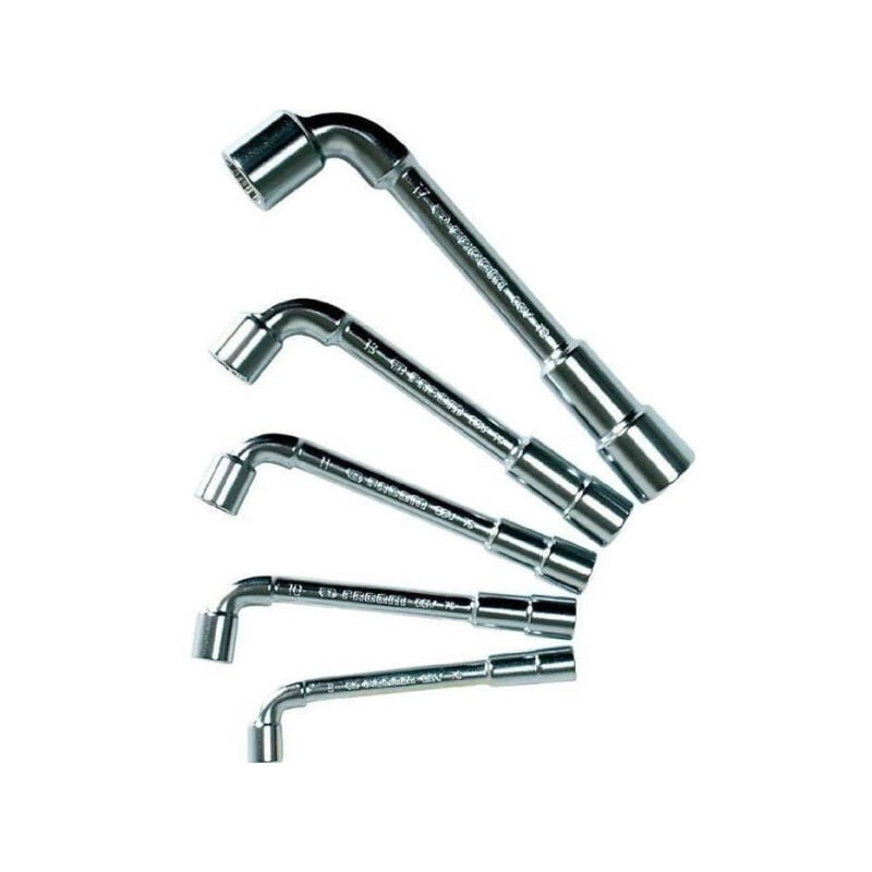 Coffret de 5 Clés a Pipe profils 12 pans x 6 pans Facom 76.J5PB - 1 Côté pour reprise diminuée + 1 Côté puissance et ré