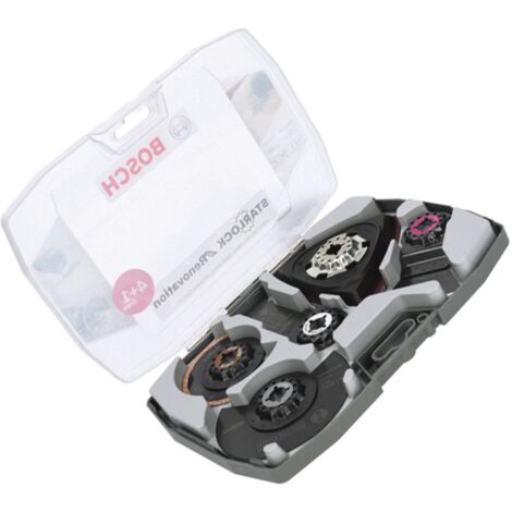 Coffret de 5 Starlock (pour bois, métal et multi matériaux abrasifs, outils multifonctions accessoires) (2608664624) Accessoires et entretien