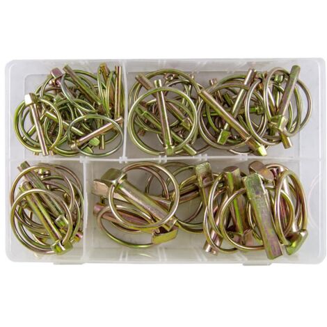 COFFRET DE 50 GOUPILLES AGRICOLES ATTELAGE REMORQUES ASSORTIES