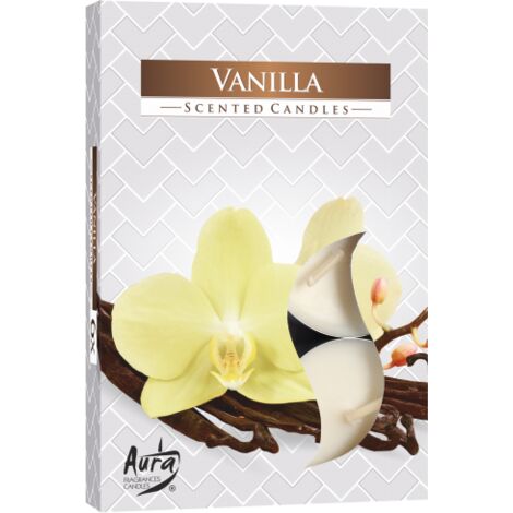 Coffret de 6 Bougies Chauffe-Plat Parfumées - Vanille- Vendu par 1