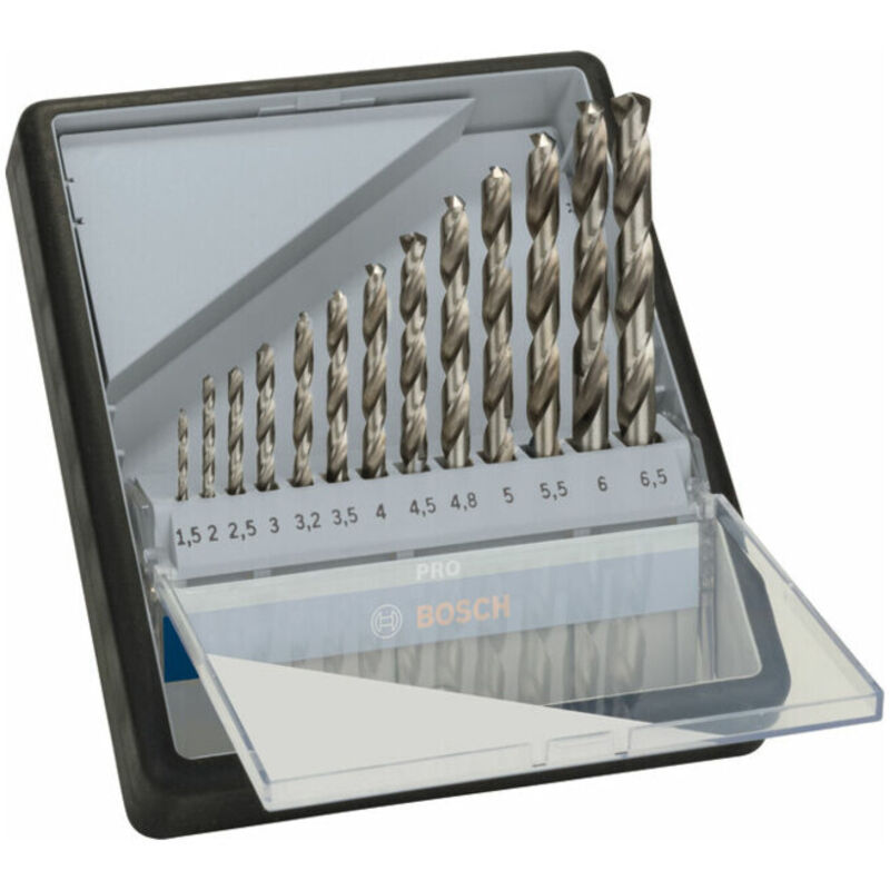 Coffret de Forets à Métaux Bosch RobustLine – 10 Pièces, HSS-G, Ø 1-10 mm - vue 6