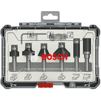 Coffret de 6 fraises à araser/chanfreiner/arrondir à queue de 6 mm BOSCH - 2607017468