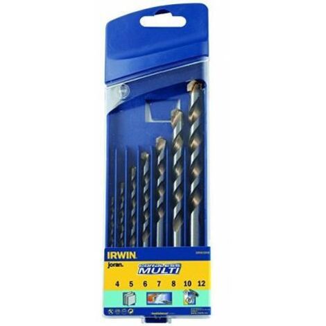 Coffret de 7 forets multi-usages sans fil IRWIN : 4, 5, 6, 7, 8, 10 et 12 mm