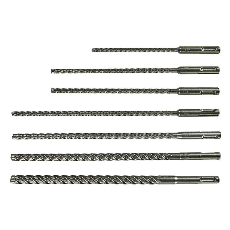 Coffret de 7 forets nemesis ii Makita E-14906 à emmanchement SDS-Plus (longs)