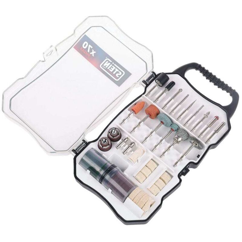 Coffret de 70 accessoires stein pour mini perceuse