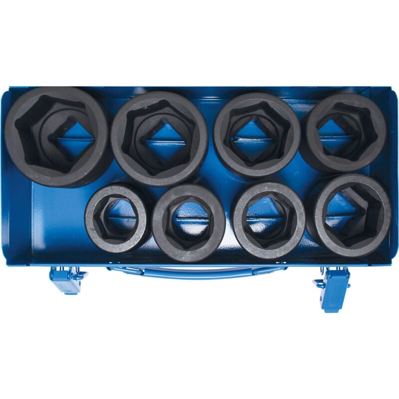 Coffret de 8 douilles a choc impact Bgs Technic courtes carre 1