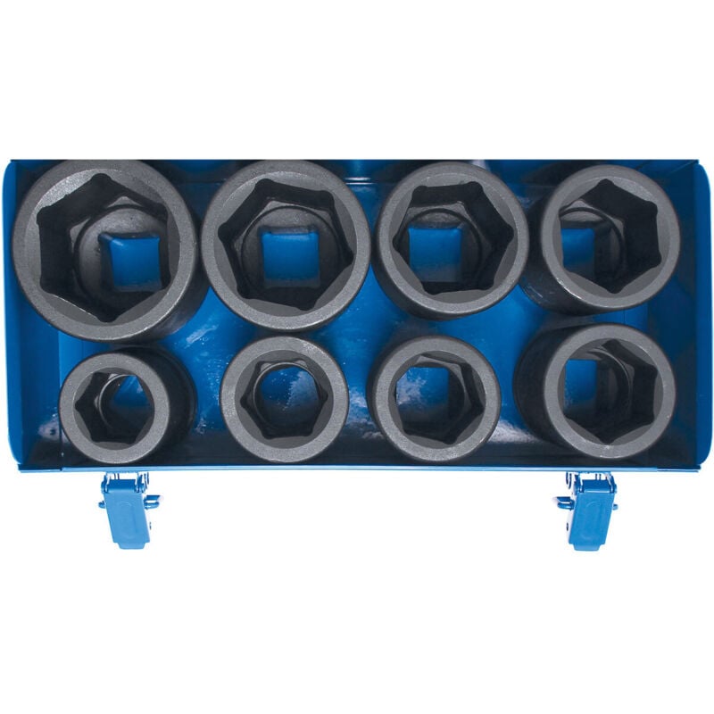 Coffret de 8 douilles a choc impact bgs technic longues carre 1