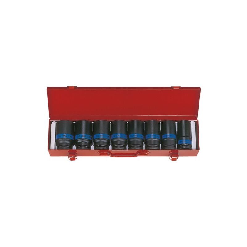 King Tony - Coffret de 8 douilles longues à choc 3/4