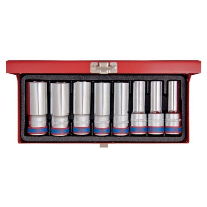 King Tony - Coffret de douilles longues 1/2 8 pièces