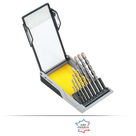 Coffret de 8 forets béton Usage intensif