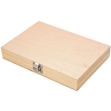 Coffret de 8 mèches à tarière en acier au carbone, queue hexagonale usinée, coffret en bois.